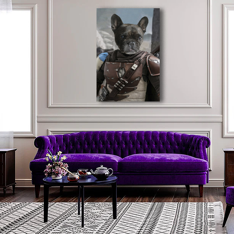 Mandolar Lan Star Wars - Custom Pet Portrait